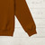 95% Cotton 5% Elastane Ribbing in Cinnamon Brown | 240GSM | OEKO-TEX 100 | Solid | Sustainable and Eco Friendly Knit Fabric - 10CM x WOF