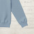 95% Cotton 5% Elastane Ribbing in Dusty Blue | 240GSM | OEKO-TEX 100 | Solid | Sustainable and Eco Friendly Knit Fabric - 10CM x WOF