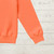 95% Cotton 5% Elastane Ribbing in Coral Orange | 240GSM | OEKO-TEX 100 | Solid | Sustainable and Eco Friendly Knit Fabric - 10CM x WOF