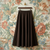 Milano Ponte 70% Viscose 25% Nylon 5% Elastane Double Knit Jersey - Dark Brown | 320GSM | Sustainable and Ethically Sourced Knit Fabric - 77CM END OF BOLT