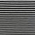 7mm Black 3mm White Combo Yarn Dyed Stripe Jersey | 220GSM | OEKO-TEX 100 - 50CM x WOF