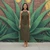 95% Cotton 5% Elastane Jersey - Khaki Green | 220GSM | OEKO-TEX 100 | Solid | 50CM x WOF Sustainable and Eco Friendly European Knit Fabric
