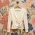 Cotton Elastane Jersey in Cream | 240GSM | OEKO-TEX 100 | Solid | Sustainable and Eco Friendly European Knit Fabric - 53CM END OF BOLT