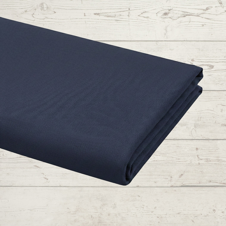 95% Cotton 5% Elastane Jersey - Midnight Dark Navy | Australian | 220GSM | Solid | Sustainable and Eco Friendly Knit Fabric - 50CM