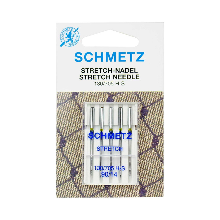 Schmetz Stretch Sewing Machine Needles | 130/705 H-S 90/14 - 5 Pack