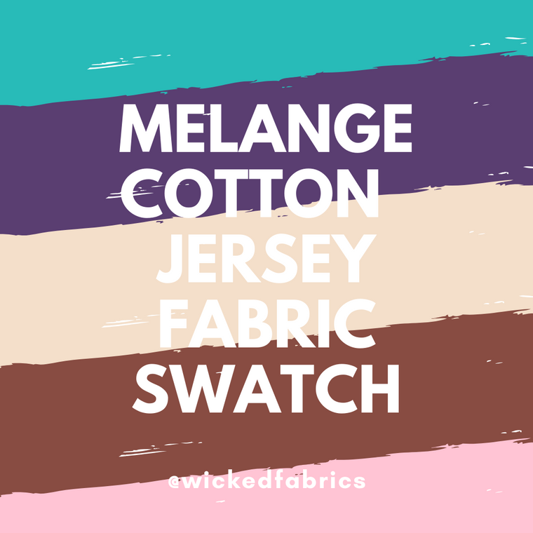 Cotton Elastane Melange Jersey - Fabric Swatch