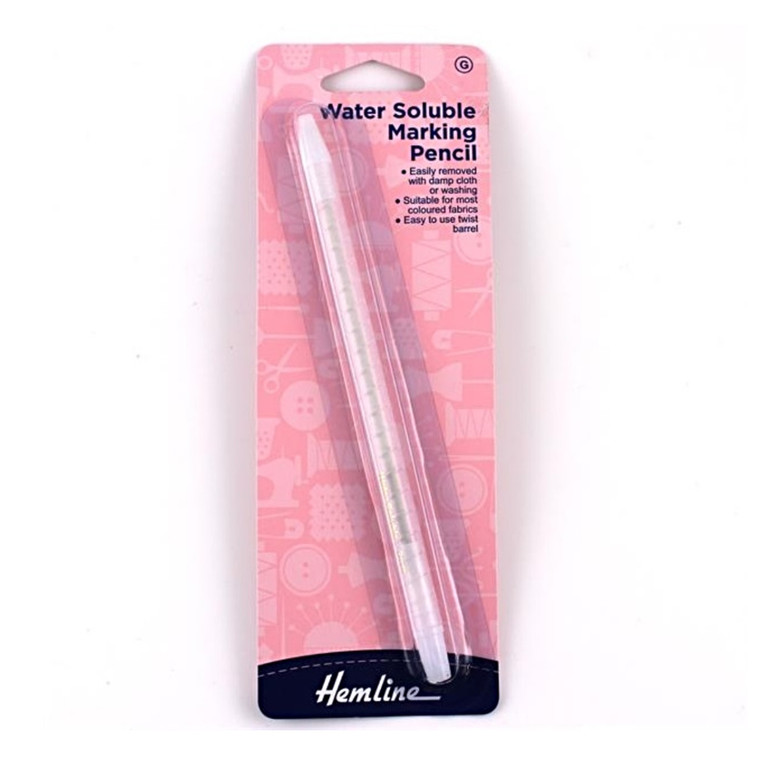 Hemline Water Soluble Marking Pencil in White | Twist Barrel