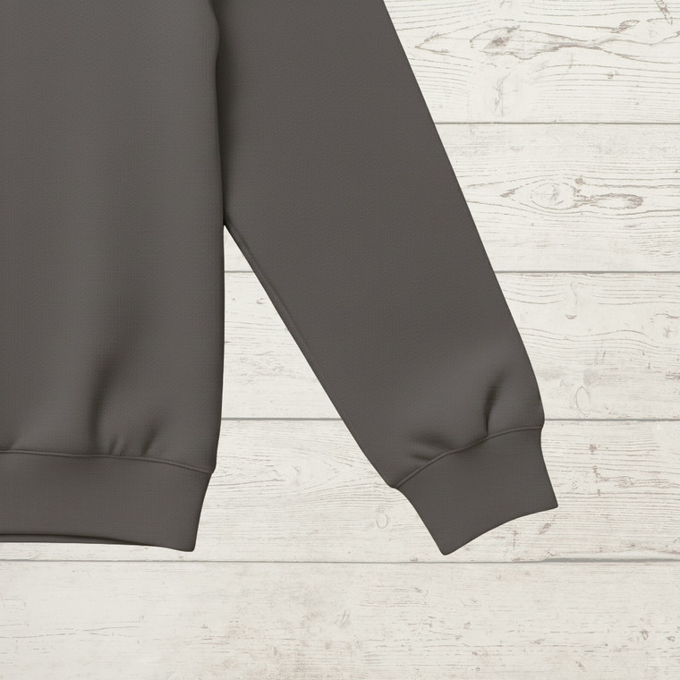95% Cotton 5% Elastane Ribbing in Dark Grey | 240GSM | OEKO-TEX 100 | Solid | Sustainable and Eco Friendly Knit Fabric - 10CM x WOF