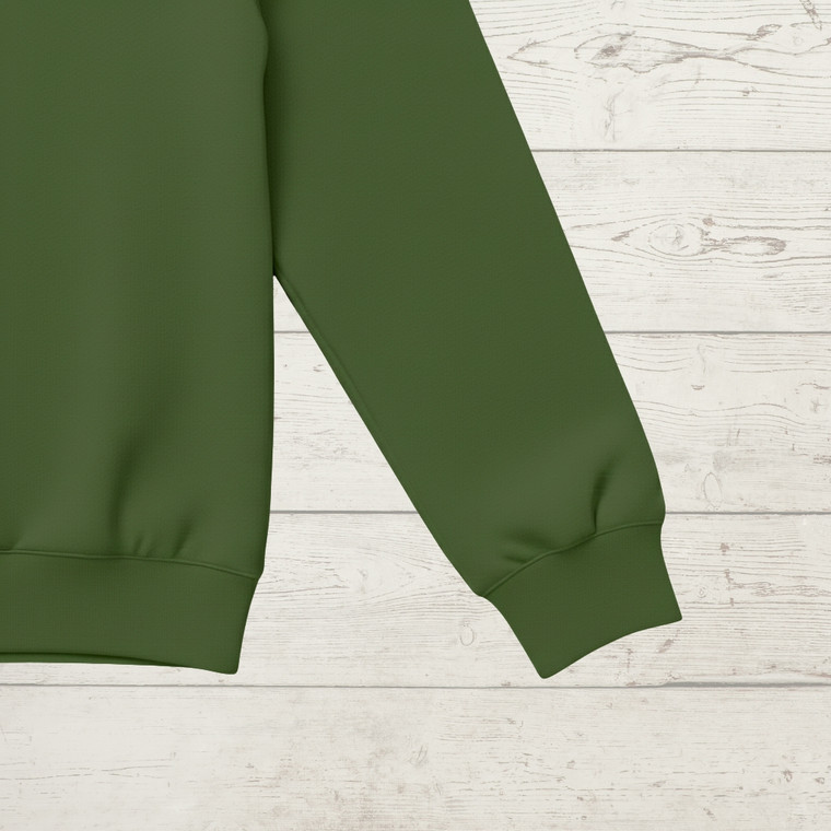 95% Cotton 5% Elastane Ribbing in Fern Green | 240GSM | OEKO-TEX 100 | Solid | Sustainable and Eco Friendly Knit Fabric - 10CM x WOF