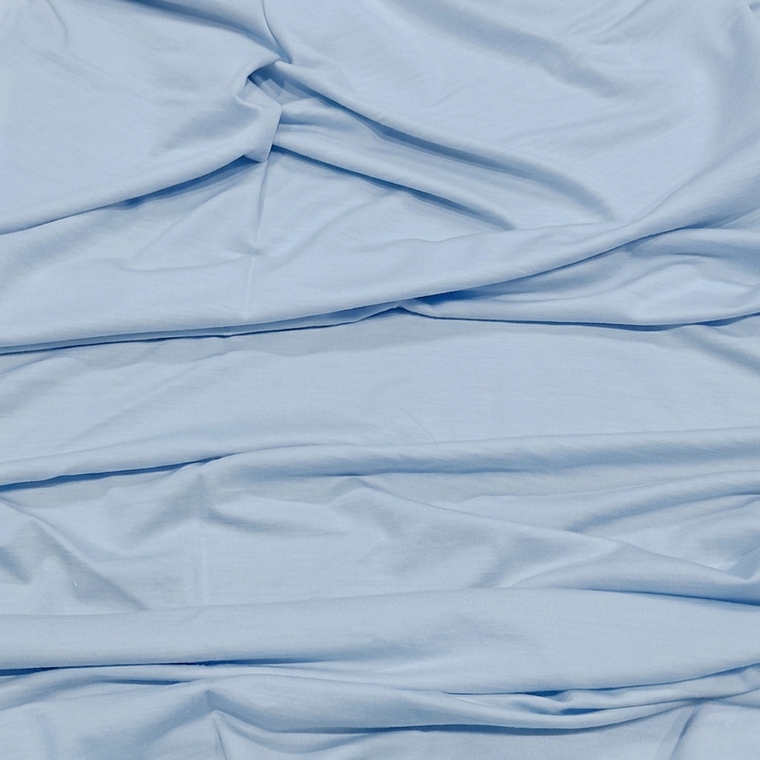 100% Australian Merino Wool Jersey - Baby Blue | 200GSM - 50CM