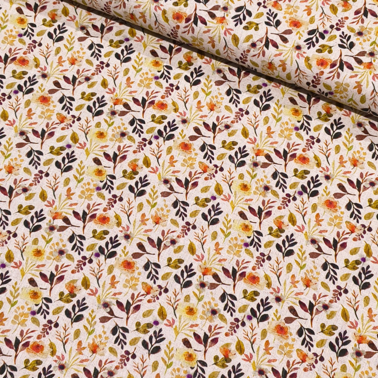 65% Viscose 35% Linen - Secret Garden Limited Edition Print #7 | 170GSM | OEKO-TEX 100 | Sustainable and Eco Friendly Woven Fabric  - 50CM x WOF