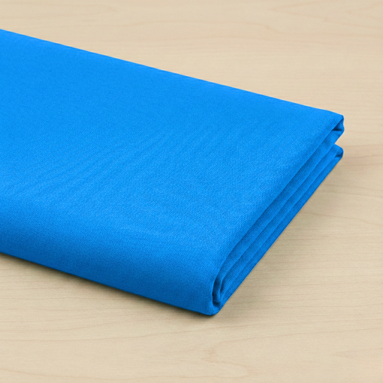 Cotton Elastane Jersey in Caribbean Turquoise | 240GSM | OEKO-TEX 100 | Solid | Sustainable and Eco Friendly European Knit Fabric - 63CM END OF BOLT