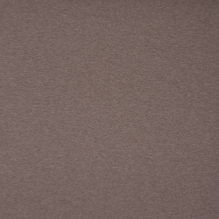 95% Cotton 5% Elastane Melange Jersey - Light Brown | 220GSM | OEKO-TEX 100 | Sustainable and Eco Friendly Knit Fabric - 81CM END OF BOLT