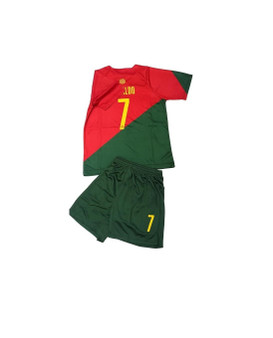 Adult Soccer Fan Jersey Portugal No 7 Sports Jersey Shirt Shorts