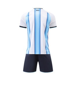 Custom Argentina Soccer Team Cup Jersey Kids Adults Personalized Soccer T-Shirts Name and Numbers