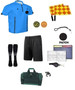 12 Pcs Referee Soccer Package Kit Men Jersey Ref Shirt Linesman Flags, Whistle Soccer Cards Sport Soccer Accessory for Adult Teenager