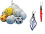 1 Coaches Large style Balls Net Fit 8 to 10 Balls 24" X 40" Black / Red