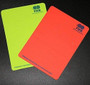 Soccer Referee Red Card Football Yellow Card with Wallet Pencil Record Paper for Judge Fluorescent Cards