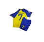 1 Stop Soccer Ronaldo CR7 Jersey Adult Uniform AL NASSR Fc Saudi Arabia Adult (US, Alpha, X-Small, Regular, Regular) Yellow