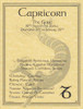 Capricorn Zodiac Poster on Parchment A4