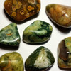 Rainforest Rhyolite Tumbled Stones 15-25mm Bulk Lot 25 grams Crystal Gridding