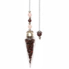 Pendulum Glass Teardrop with Garnet Chips 27cm