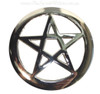 Silver Plated Pentagram Altar Tile 11.5cm