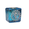 Chime Candle Holder Glass Light Blue Throat Chakra 3cm x 3cm