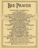 Bee Prayer Poster on Parchment A4