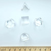 Platonic Solids ~ Set of 5 ~ 1.5-2cm ~ Clear Quartz