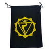 Chakra Velveteen Drawstring Tarot Bag Solar Plexus Yellow 18cm