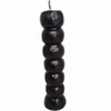 7 Day Knob Candle Small Black 16cm 