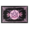 Triple Moon Pentacle Tapestry Pink 210cm x 140cm 100% Cotton
