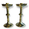 Solid Brass Vintage Candelabra - Set of Two - Taper c. 1975