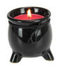 Cauldron Candle Ceramic 8cm Red Witches Brew 