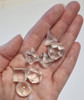 Platonic Solids Set of 7 Clear Quartz 1.5-2cm