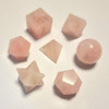 Platonic Solids Set of 7 Rose Quartz 1.5-2cm