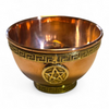 Copper and Brass Pentagram Altar Offering Bowl SECONDS 8cm