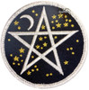 Starry Pentagram Embroidered 3" Iron On Patch