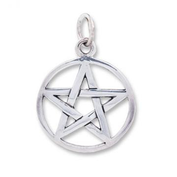 Sterling Silver 925 Pendant Pentacle 2cm