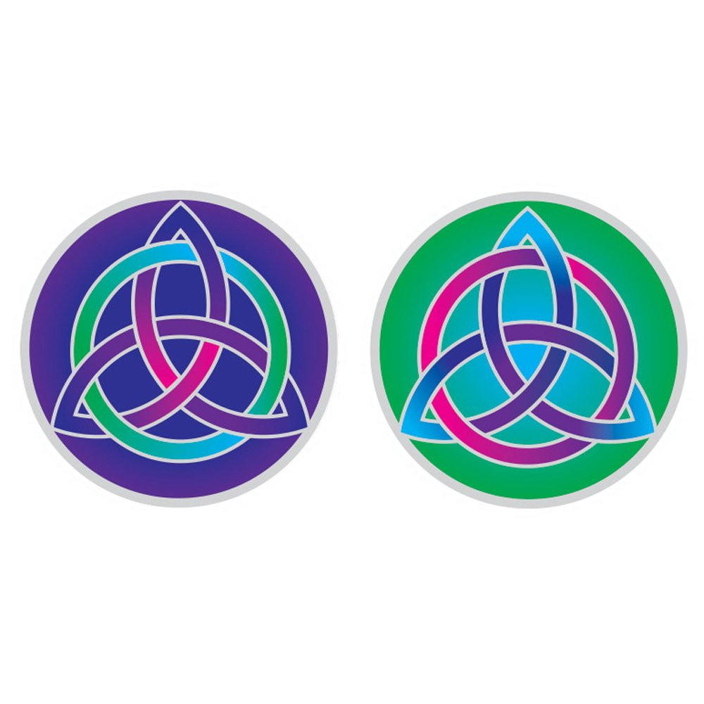 Sunseal Stained Glass Decal Suncatcher Sticker 14cm Mystic Pentacle Mandala