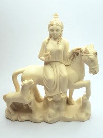 Epona Statue ~ Goddess of Horses, Animals and Fertility ~ 14cm