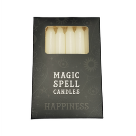 Coloured Ritual Chime Wish Candle "Magic Spell Candles" White - 12 pack 