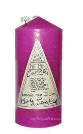 Pink Hand Made Church Pillar Candle