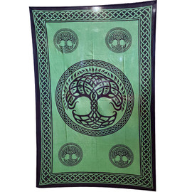 Small Tapestry Altar Cloth Celtic Tree of Life 79cm x 118cm 100% Cotton