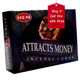 Attracts Money Hem Incense Cones