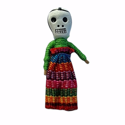 Guatemalan Worry Doll Skull Large 5cm