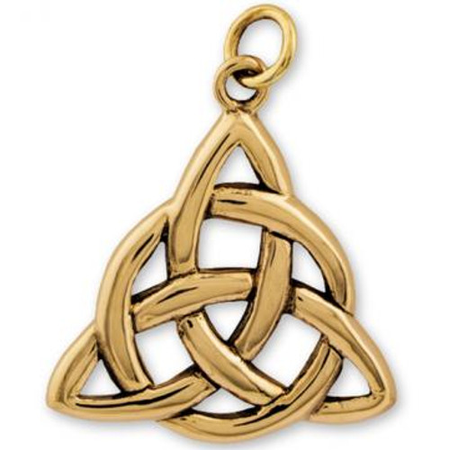 Solid Bronze Pendant Triquetra 3cm