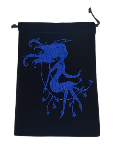 Fairy Velveteen Drawstring Tarot Bag 18cm