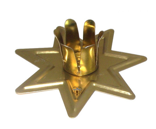 Chime Candle Holder Golden Fairy Seven Pointed Star 